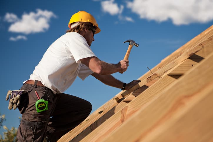 roofer working on a project